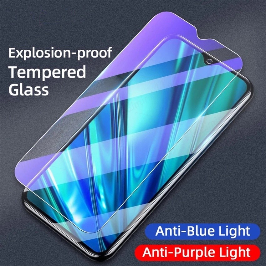ป้องกันแสงสีฟ้าสีม่วง กระจกนิรภัย สำหรับ Samsung Galaxy S24 S23 S20 FE A16 A15 A25 A35 A55 A14 A13 A24 A23 A34 A54 Note 10 Lite A52 A32 A02s A12 A42 A10s A10 A20 A30 A30s A31 A50 A50s A01 A05 A06 A04s A33 A22 A51 A53 A21s A71 A72 A73 ตัวป้องกันหน้าจอ - รูปที่ 4
