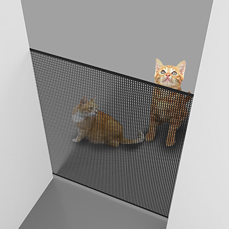 รั้วยืดหดได้ ที่กั้นสัตว์เลี้ยง ประตูกั้นบันได พับเก็บได้ฟรี ไม่ต้องเจาะผนัง ติดตั้งง่าย วัสดุหนา ม่านรั้วกันสุนัข - รูปที่ 3