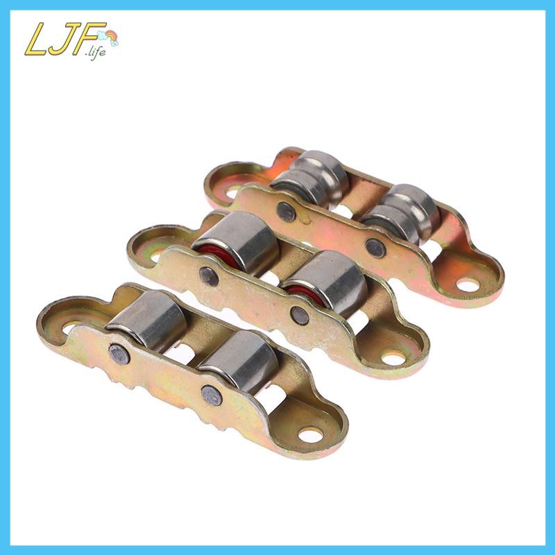 Ljf 80ประเภทแบน/ไจโรล้อคู่โลหะสไลด์ประตูหน้าต่างลูกรอกสนับสนุนด้านล่างเลื่อนลูกกลิ้งติดตามอุปกรณ์ฮาร์ดแวร์ ไทย