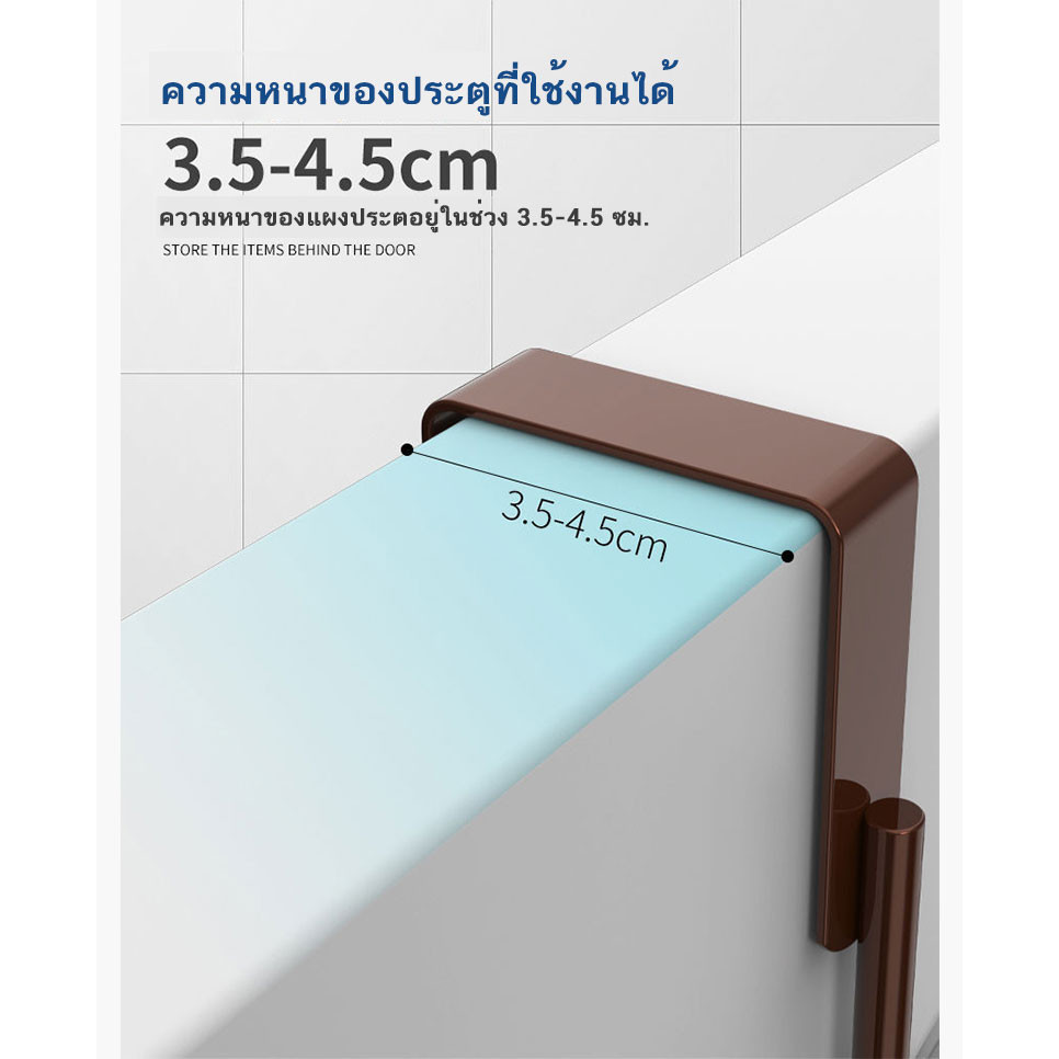 💯 สแตนเลสแท้💯  แข็งแรง ใช้ได้นาน Stainless304 ตะขอแขวนเสื้อ แขวนขอบประตู ที่แขวนเสือผ้า - รูปที่ 3