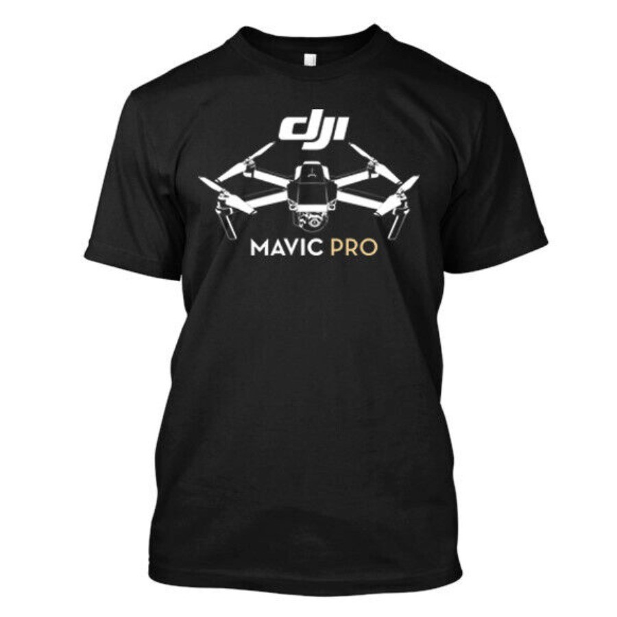 เสื้อยืดผ้าฝ้ายผู้ชาย DJI Mavic Pro Unmanned Aerial Vehicle (UAV) เสื้อยืดผ้าฝ้าย 100% O-คอฤดูร้อนแข