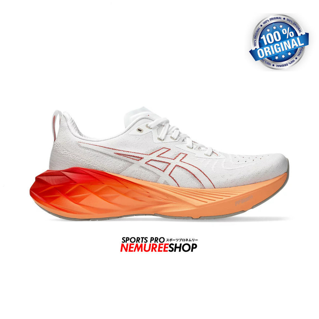 Asics novablast 4โทนสีใหม่ผู้ชายและผู้หญิงวิ่งมาราธอนรองเท้า rdwc