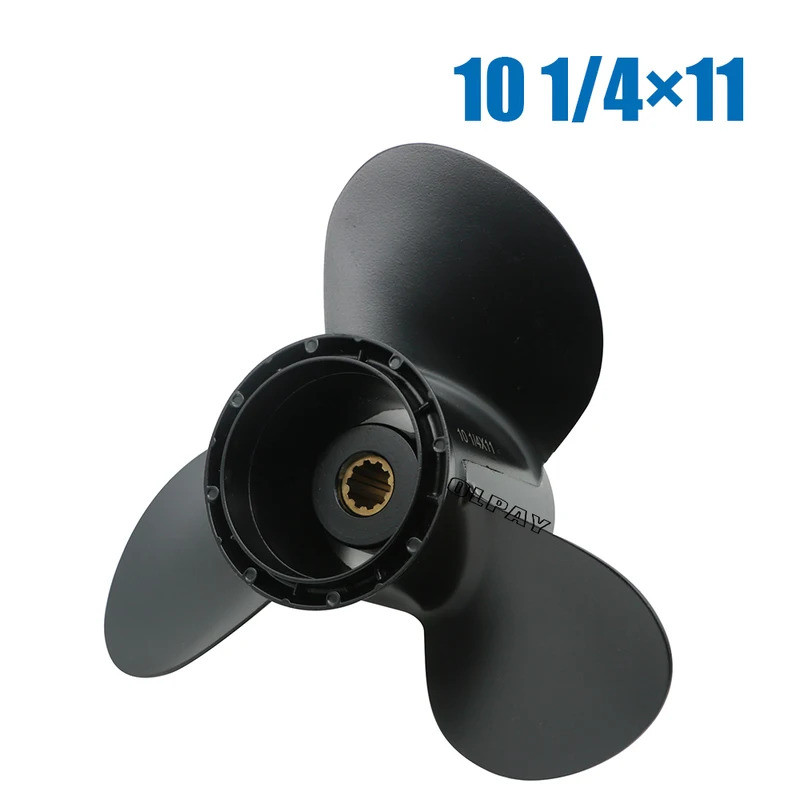 ใบพัดนอก 10 1/4x11 58100-96420-019 สําหรับ Suzuki เรือเครื่องยนต์ DF20/25 V-twin DT25C DT30C DF25 DF30 DT20 DT25 10 Spline