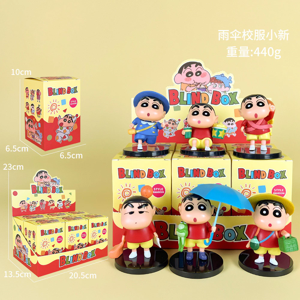 💥จัดส่งจากประเทศไทย💥6 ชิ้น/กล่อง Crayon Shin คอสเพลย์สัตว์ Kuromi เค้กอะนิเมะรูป COD สต็อกรูปตุ๊กตาของเล่นสําหรับของขวัญเด็กคอลเลกชันเครื่องประดับรถบ้านเค้กตกแต่ง Gacha thumbnail 10