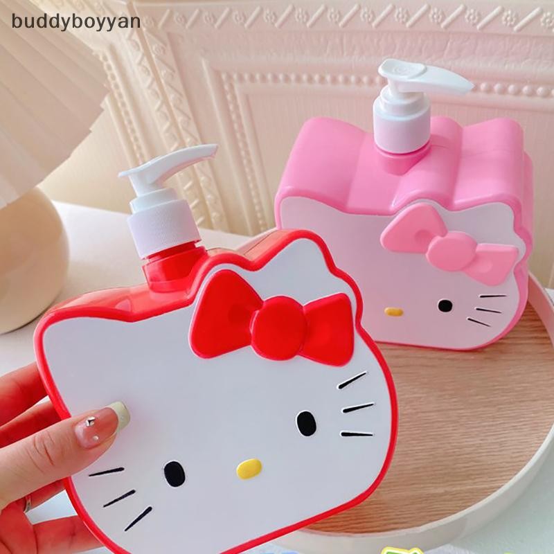 Bbth Kawaii Hello Kitty ขวดเปล่าแบบพกพารีฟิลกดขวดย่อยขวดสบู่เหลวผงซักฟอกขวดเดินทางVary