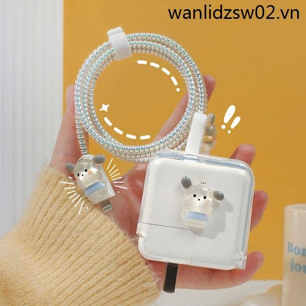เหมาะสําหรับ Apple Macbook Notebook Data Cable Protective Case iPhone30w/35w Dual Port Charger Fast 