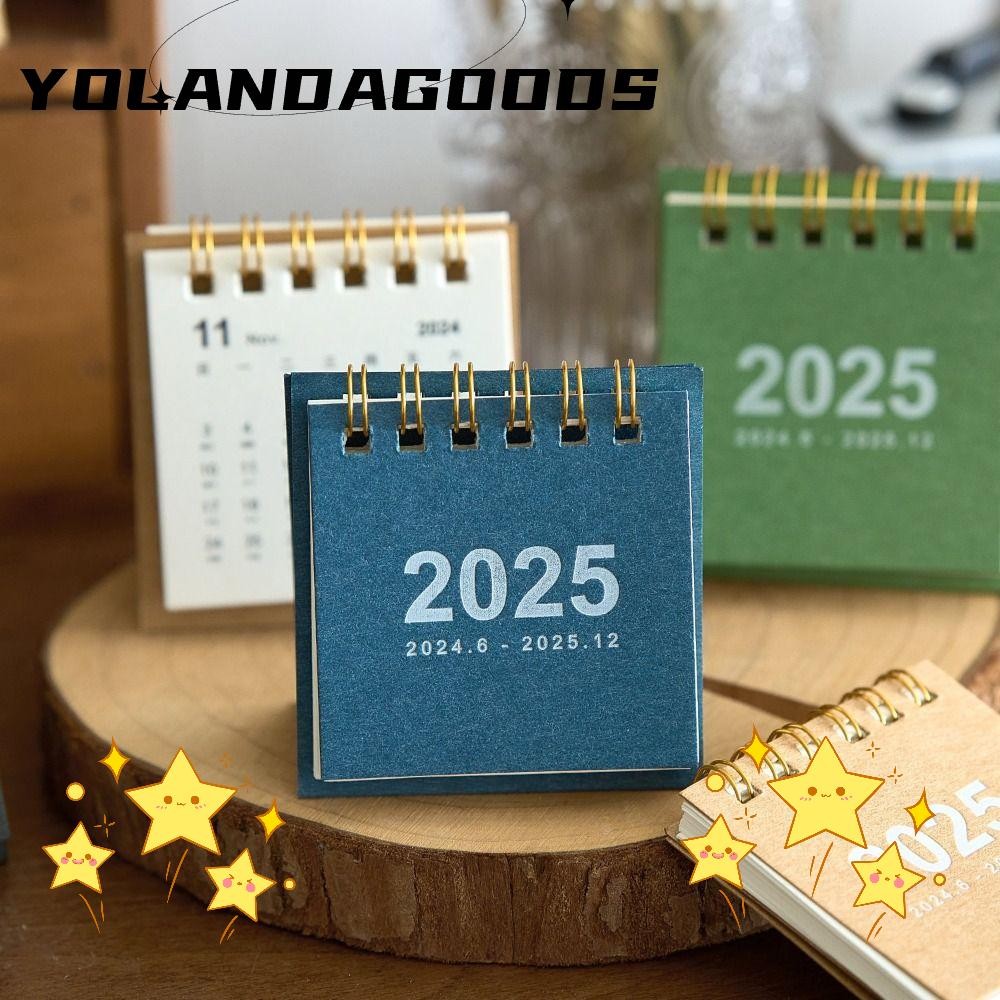 ปฏิทินตั้งโต๊ะ โยลา อุปกรณ์การเรียนในสํานักงาน ของตกแต่งบ้าน ปฏิทินขนาดเล็ก กระดาษหนา ของกระจุกกระจิกเรียบง่าย ของตกแต่งเดส