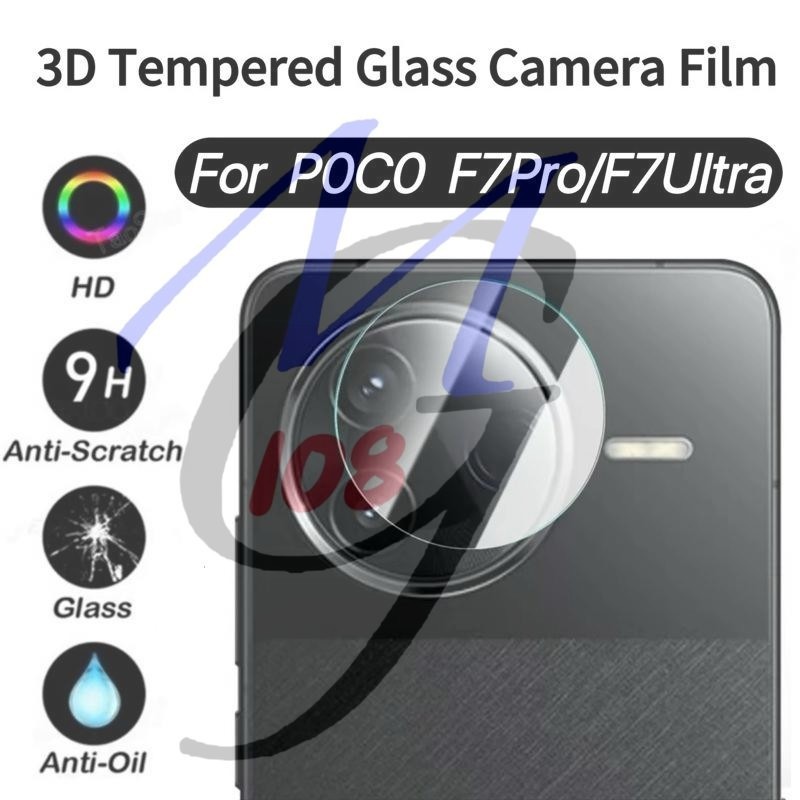 ฟิล์มเลนส์กล้อง สำหรับ XM POCO F7Pro / F7pro F7Ultra ฟิล์มกันรอยกล้องด้านหลัง ใส/ดำ ฟิล์มกระจกนิรภัย