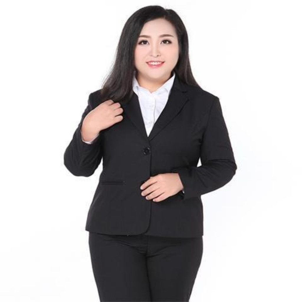 เสื้อสูท ผู้หญิงสีดำ และกระโปรงสีดำ(จำหน่ายแยก) ผ้าเดียวกันกับสูท ใส่ทำงาน เข้ารูป