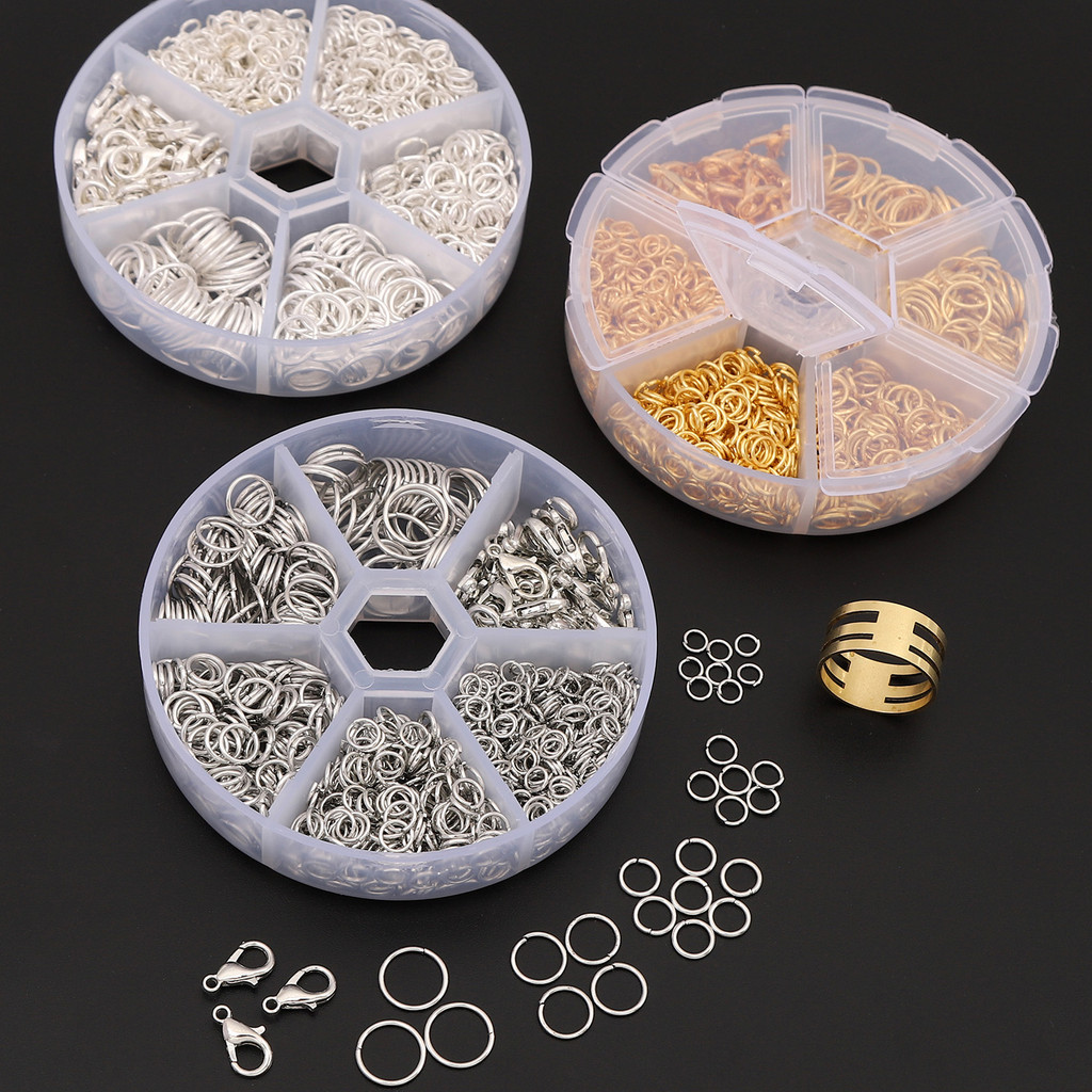 แหวนเดี่ยว+เข็มกลัด+แหวนแหวนชุดกล่องอุปกรณ์เครื่องมือแพคเกจรวมกันทําเองทําเครื่องประดับทํามือ - รูปที่ 4