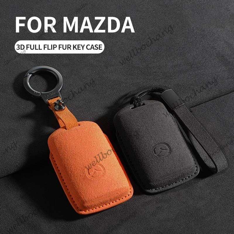 Mazda รถ Remote Key สําหรับ Mazda 2 2024 Mazda CX3 CX4 CX7 cx30 CX8 CX5 รถอุปกรณ์เสริมพวงกุญแจ