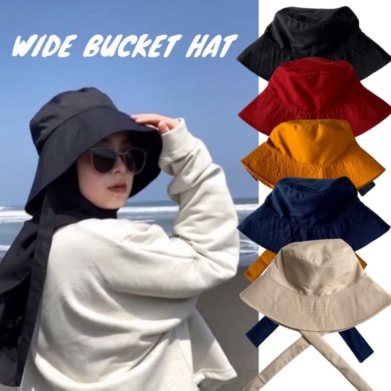 BUCKET HAT STRAP | หมวกบัคเก็ตผู้หญิง | หมวก WIDE BUCKET