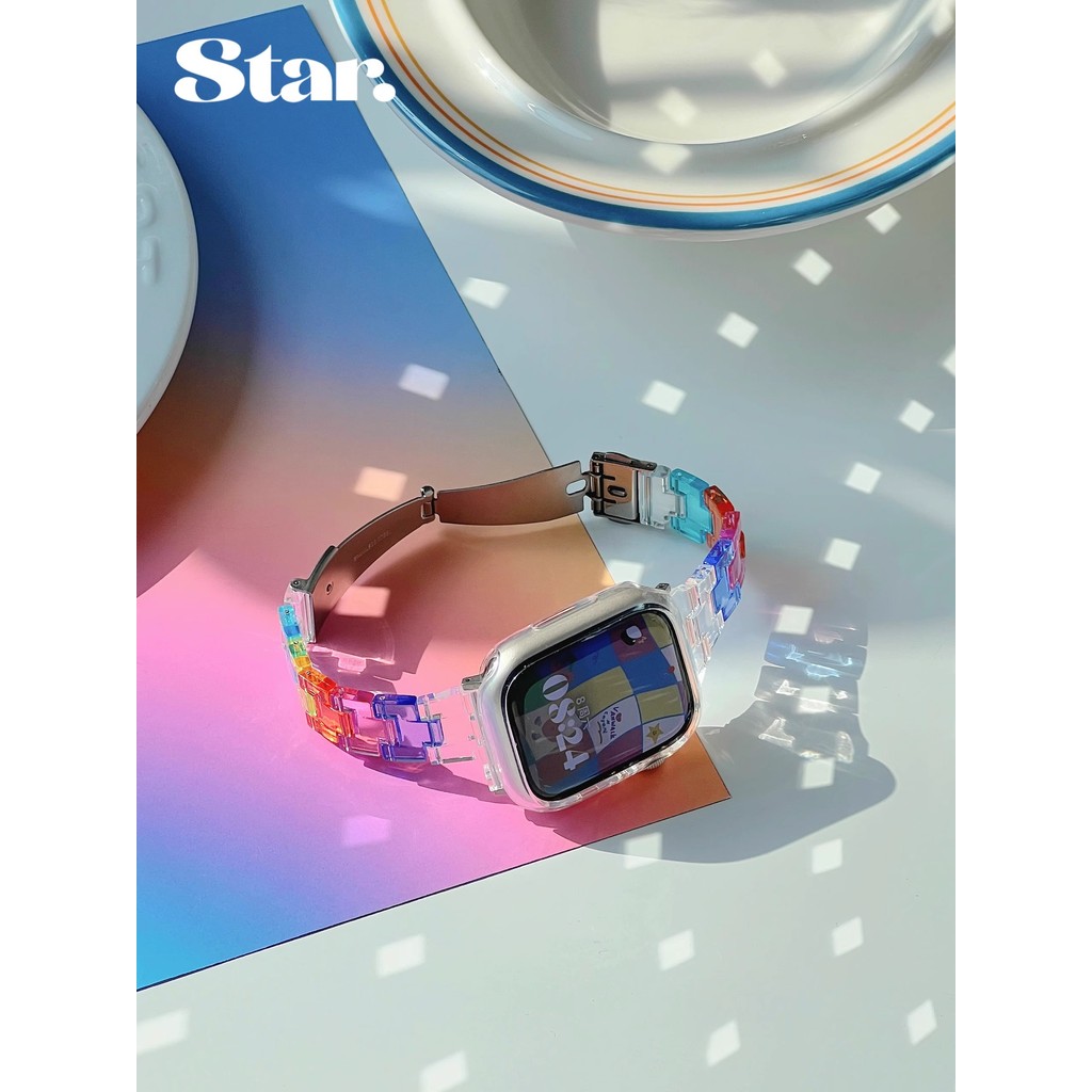 Slim สีสันเรซิ่นสําหรับ Xiaomi Redmi นาฬิกา 5 4 3 Active Smartwatch Band Redmi นาฬิกา 5 Active 5 Lite เปลี่ยนสายรัดข้อมือสร้อยข้อมืออุปกรณ์เสริม - รูปที่ 5