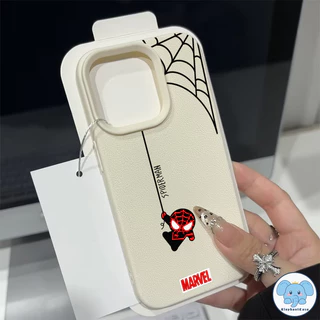 เคสไอโฟน 16 17 สำหรับ IPhone 16 XR 17 air 13 16 11 15 12 14 Pro Max XS X Max 16 7 Plus คู่รักการ์ตูนสไปเดอร์แมนอินเทรนด์