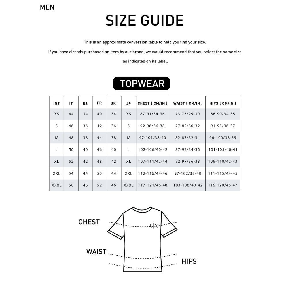 Armani Exchange เสื้อยืดผู้ชาย รุ่น 8NZT72-Z8H4Z-1510 - สีกรมท่า