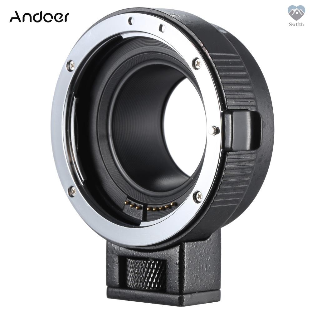Andoer EF-EOSM เลนส์อะแดปเตอร์รองรับ Auto-Exposure Auto-Focus และ Auto-Aperture สําหรับ Canon EF/EF-