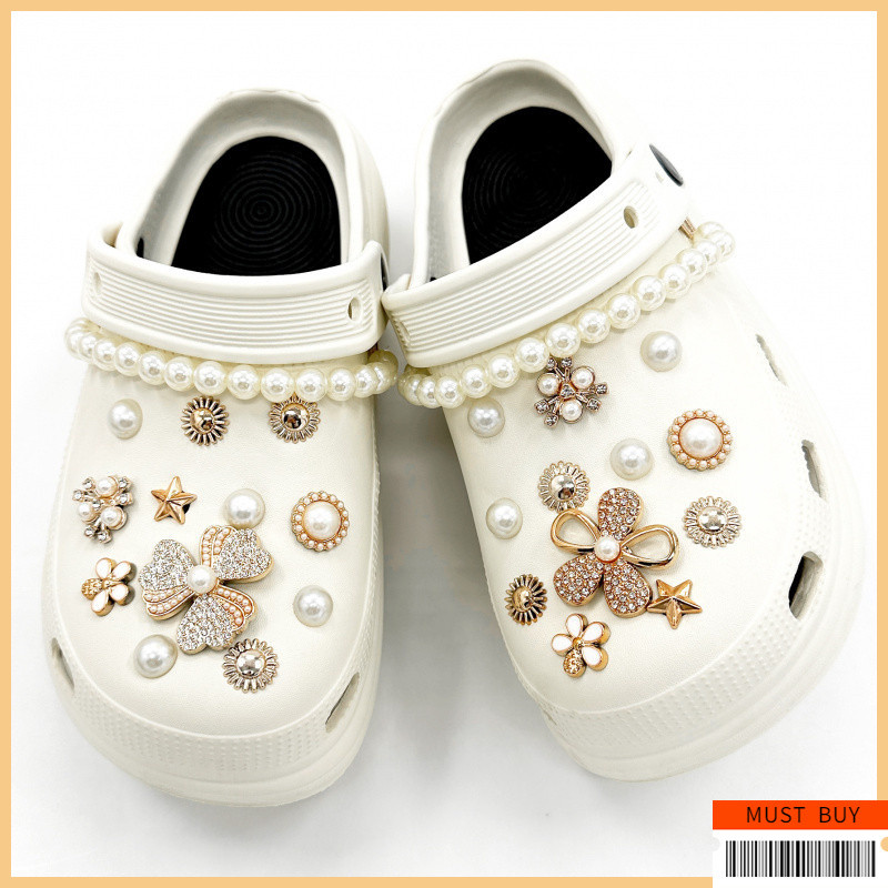 Jibbitz Crocs จี้ตกแต่งรองเท้า ชุดตัวต่อลายรองเท้า กันน้ำ | อุปกรณ์ตกแต่ง Clogs & Sandal สไตล์สากล