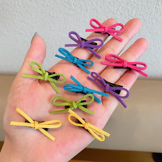 10ชิ้นยืดหยุ่นไม่มีรอยต่อยางรัดผมเด็กผมหางม้าชุดผูกผมสําหรับเด็กเด็ก