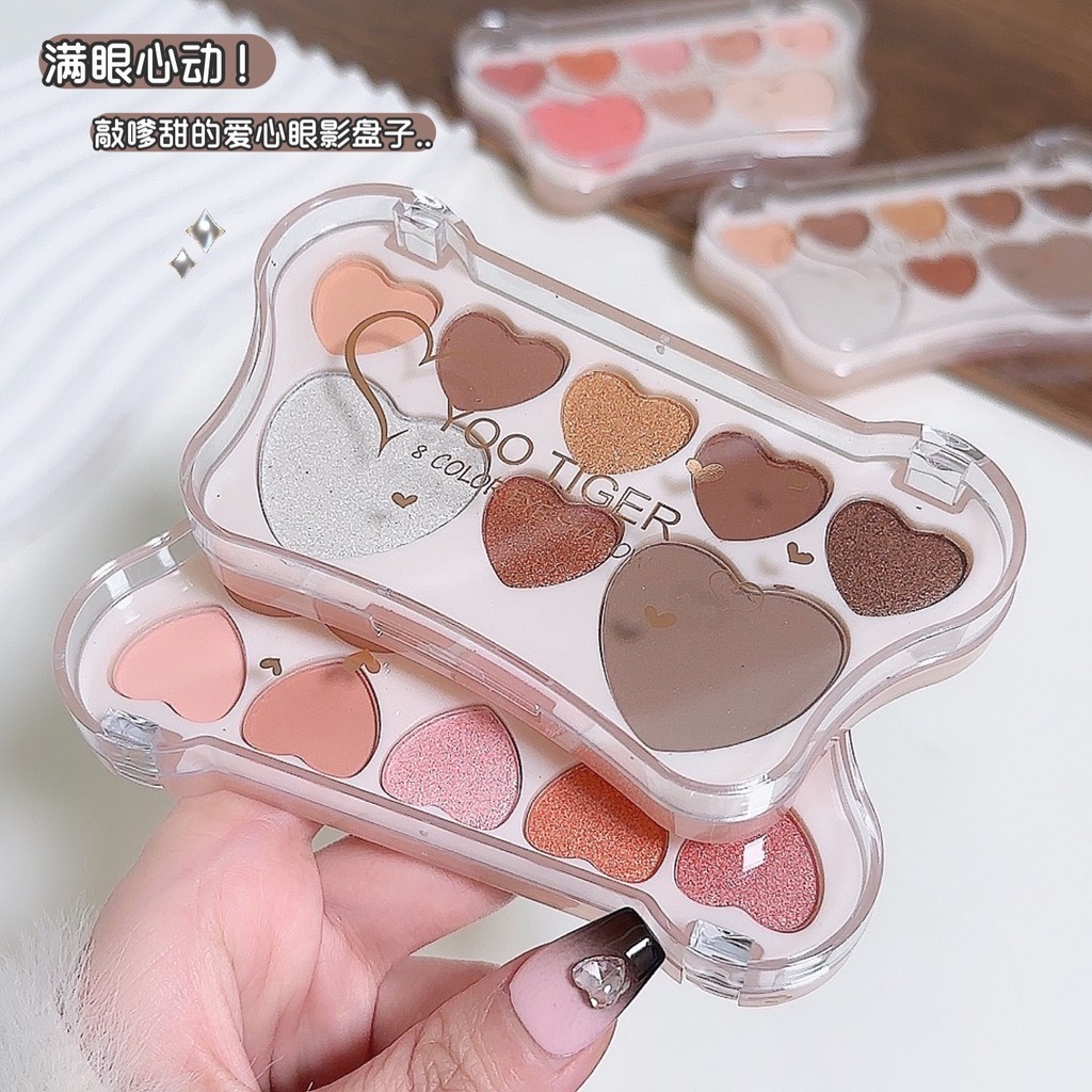 happy.girl: อายแชโดว์ พาเลตอายแชโดว์กันน้ำ พาเลทอายแชโดว์ 8สี เนื้อกลิต​เตอร์​ สีสวย Y9109