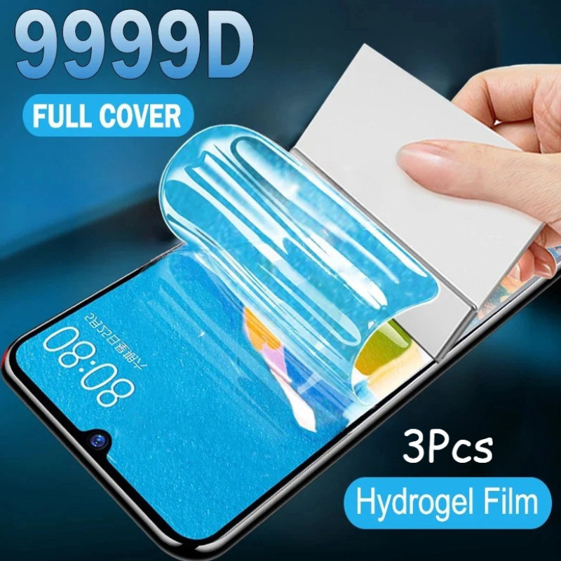 VivoY300 Y300Pro Y300GT Y300 + 3 ชิ้น 999D HD Clear Soft Hydrogel ฟิล์มสําหรับ vivo Y300 Pro Plus GT