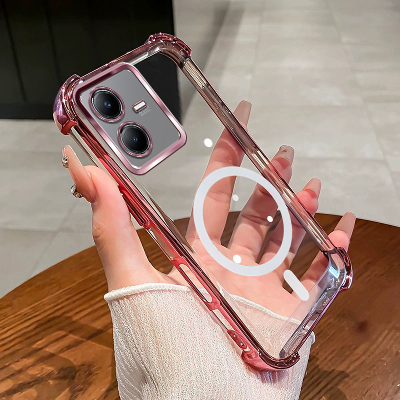 กันกระแทกCase สําหรับ Vivo Y22 2022 Y22S Y22T เคสโทรศัพท์ 2025 ใหม่การออกแบบแม่เหล็กความงามกรณี SZ15