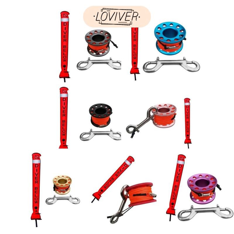 ดําน้ํา SMB Safety Sausage Surface Marker Buoy Signal Dive Reel - กะทัดรัด พกพา และทนทาน