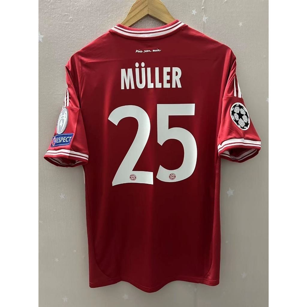 FC Bayern Munich 2012-13 Home Retro Jersey - เสื้อบาเซิลเลียนretroตัวแท้ (Robben, Müller, Schweinste