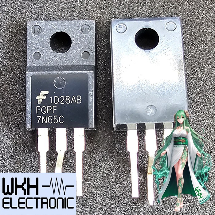 เครื่องมือชิ้นส่วน ORI FQPF7N65C 7N65C 7N65 TO-220F N-Channel QFET 650V 7A BC33