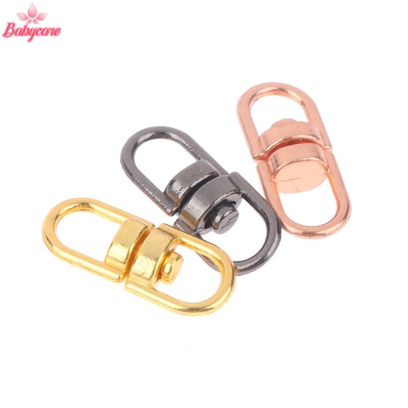 BYCE> 20pcs สังกะสีอัลลอยด์หมุนหัวเข็มขัดแหวน 1.6 ซม.หมุนสุนัขหัวเข็มขัดผู้ถือตัวเชื่อมต่อ Keyfob DIY พวงกุญแจจี้อุปกรณ์เสริมใหม่