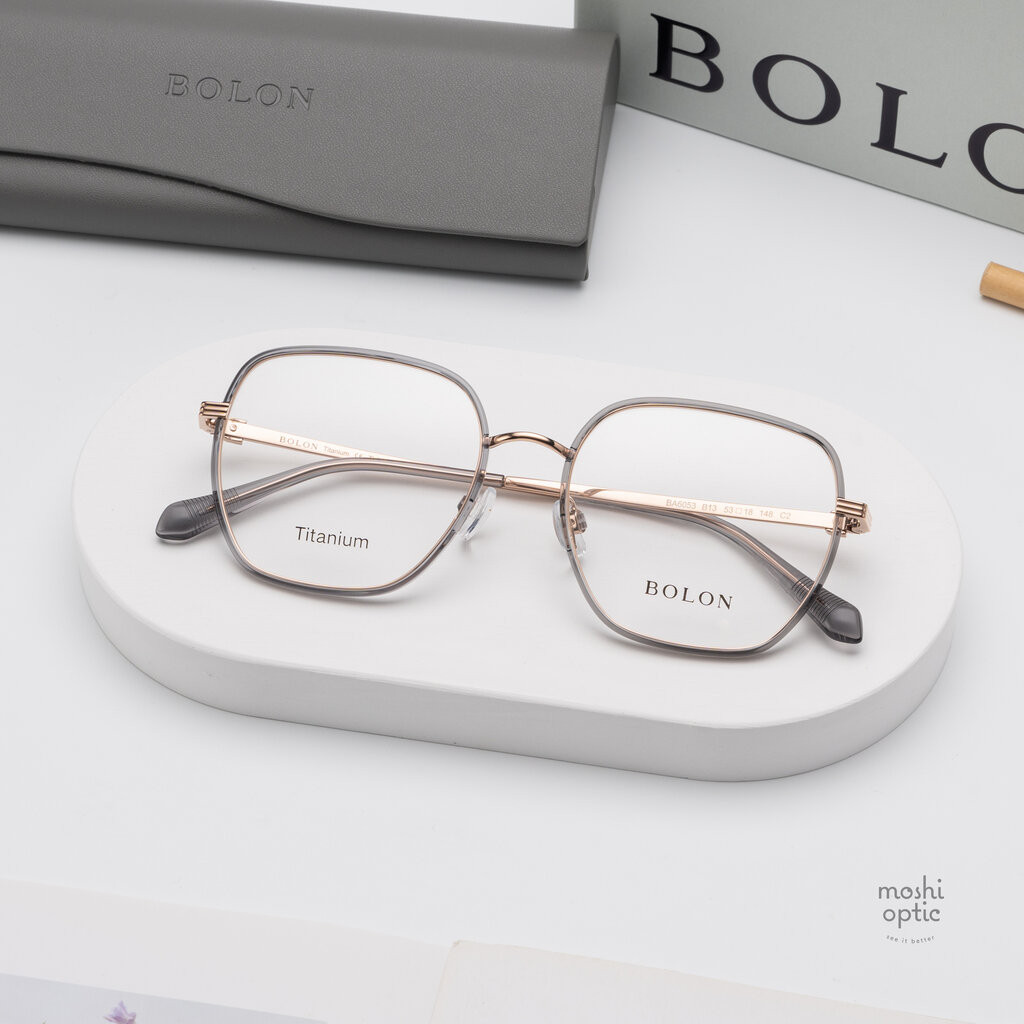 แว่นสายตา BOLON รุ่น SAPA BA6053 B13 Rose Gold Transparent Grey