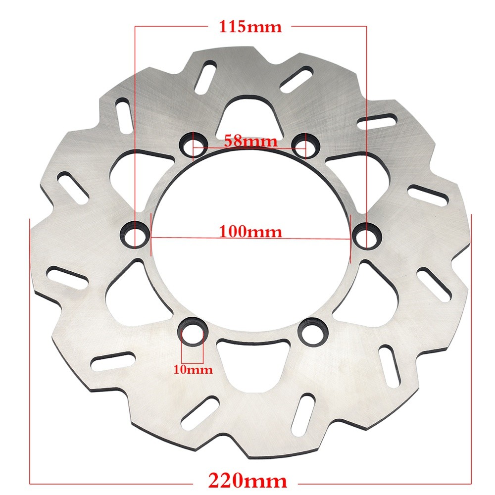 ด้านหลังดิสก์เบรกโรเตอร์สําหรับ KAWASAKI KDX125 KDX200 KDX220 97-06 KDX250 KLX250 05-07 KLX300 97-07