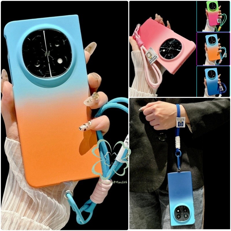 ปลอกผิวสีไล่ระดับสีบางสําหรับ ต่อต้าน ค้นหา N5 N3 ปลอกพร้อมสร้อยข้อมือเชือกเส้นเล็กฮาร์ดกันกระแทกฝาหลัง