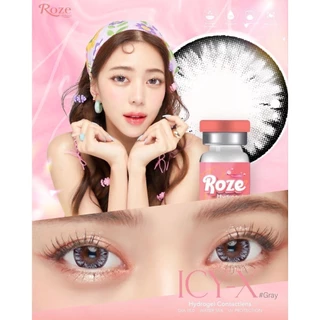 **มีค่าสายตา0.00-10.00**🔥คอนแทคเลนส์ Hydrogel Icy-X (Rozelens) สี Brown/Gray/Black