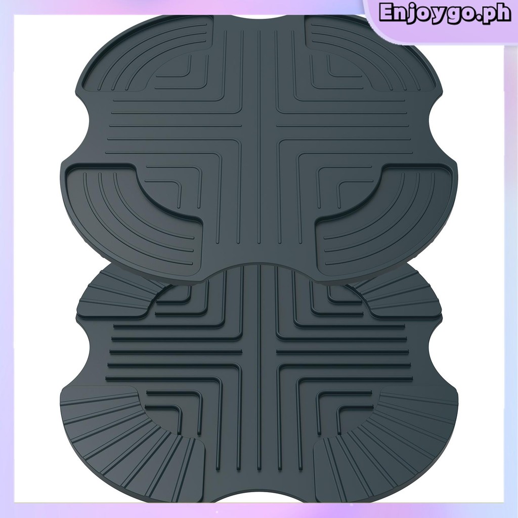 2 ชิ้น Anti Slip Air Fryer Trivet นํากลับมาใช้ใหม่เสื่อทนความร้อนปฏิบัติ Air Fryer Hot Pad สําหรับทํ