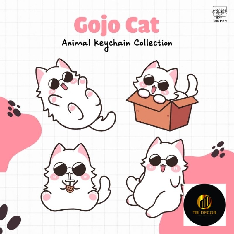 พวงกุญแจแมว Gojo Satoru