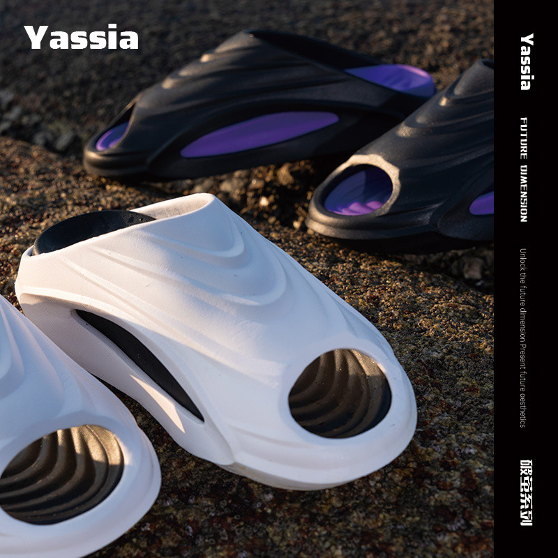 Ya Ya Yassia/Ya Beam รองเท้าแตะกีฬา Anti-Slip Shock-Absorbing ความสูง-Increasing บาสเกตบอลรองเท้าแตะ 2024 ฤดูใบไม้ผลิฤดูร้อนมะพร้าวรองเท้าแตะผู้ชายผู้หญิงคู่ Outing Leisure กลางแจ้ง Be