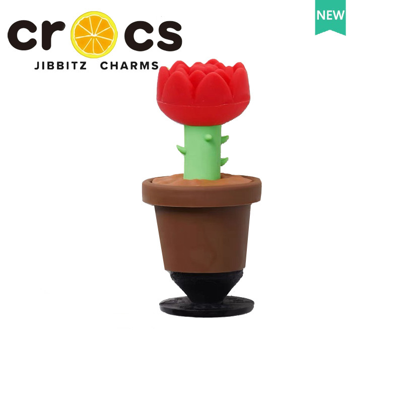 JIBBITZ cross charms ตัวติดรองเท้า แครอท/สตรอเบอร์รี่3D ตัวติดรองเท้า cross