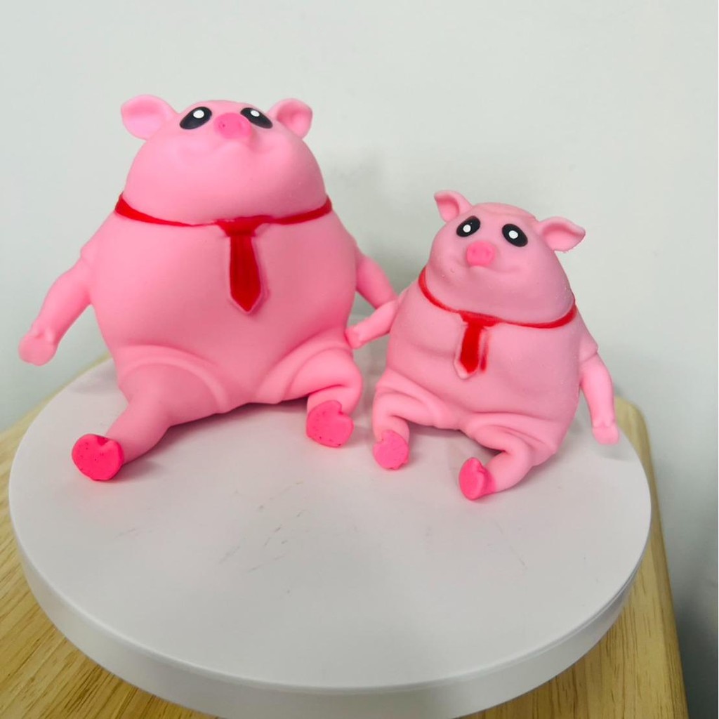 หมูยืด สกุชชี่ ของเล่นยืดได้ Piggy Squeeze Toy