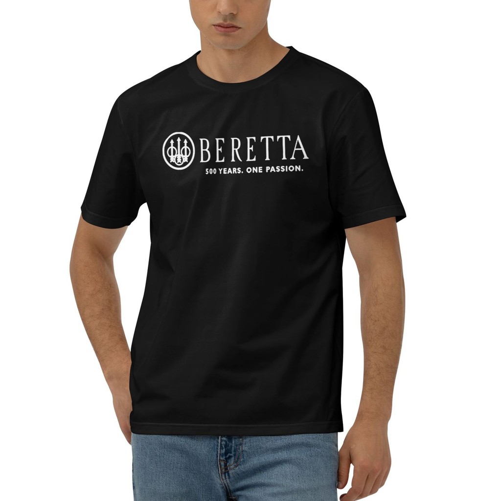 เสื้อยืดผ้าฝ้ายโลโก้ Beretta พิเศษ