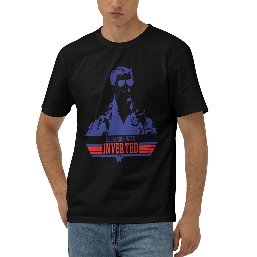 Top Maverick Inverted Awesome Artwork เสื้อยืดผ้าฝ้าย