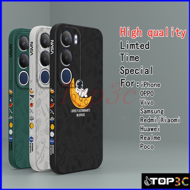 เคส Vivo Y19S ภาพประกอบอวกาศ เคสโทรศัพท์นักบินอวกาศ TKR