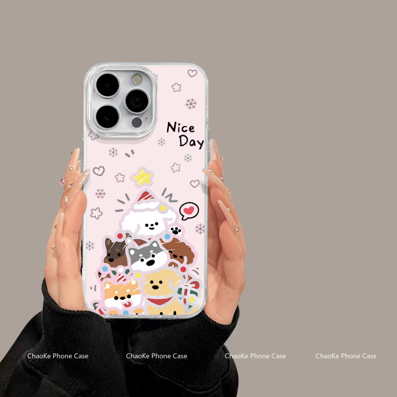 เข้ากันได้กับ iPhone16 Pro Max iPhone 15 Pro Max iPhone 13 iPhone11 X XS XR 7p8p เคสโทรศัพท์เคสนุ่มน่ารัก XPYSK093