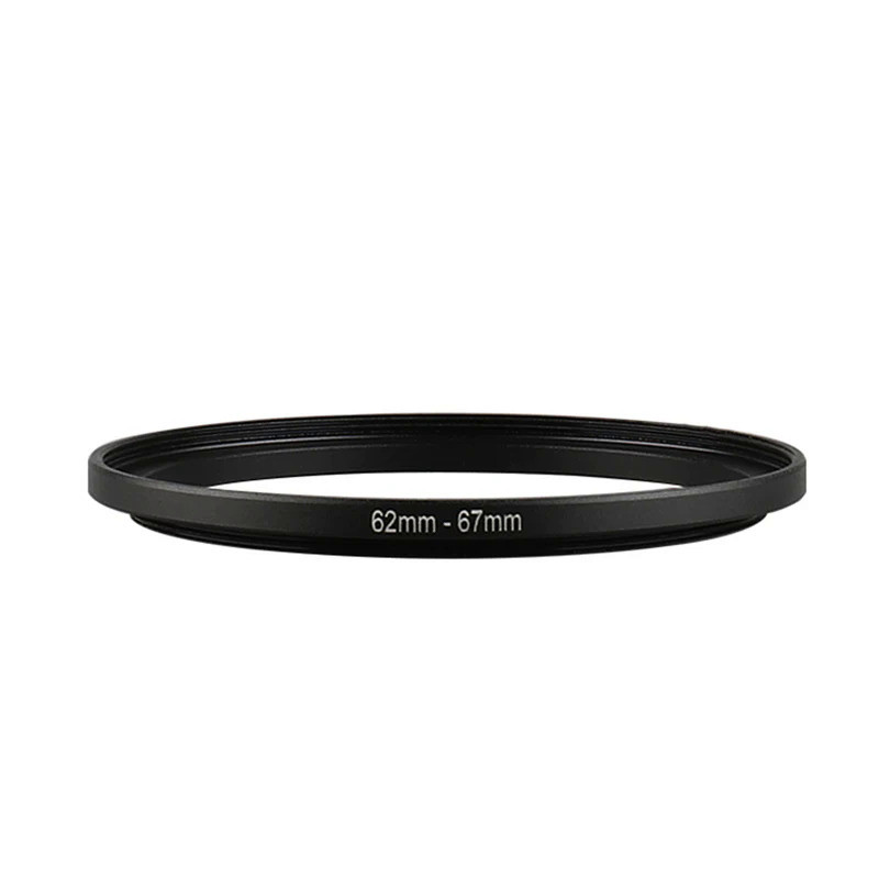Aluminum Black Step Up Filter Ring 62mm-67mm 62-67 mm 62 to 67 Filter Adapter Lens Adapter for Canon