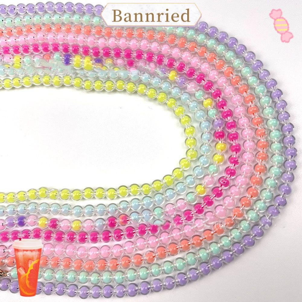 Bannriedsg989 สายลูกปัด, 10 ~ 100 ซม. 8 มม. เส้นผ่านศูนย์กลางกระเป๋าถือจับ,คุณภาพสูงยาวลูกปัด DIY กระเป๋าอุปกรณ์เสริม