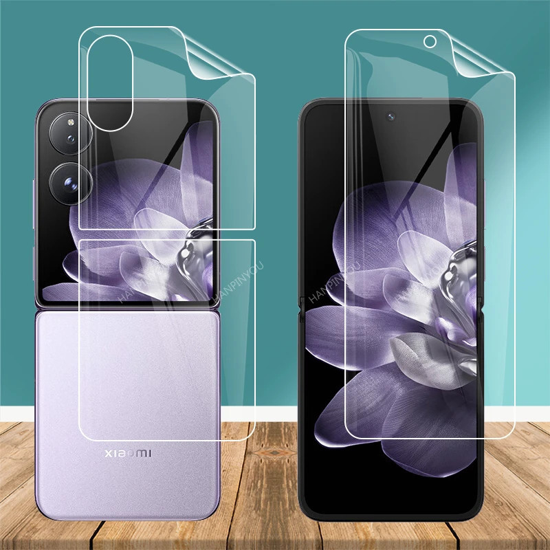 Xiaomi Mix Flip 1-2 ชิ้น HD ฟิล์มไฮโดรเจลแบบนุ่มใสสําหรับ Xiaomi Mix Flip ตัวป้องกันหน้าจอป้องกันรอยขีดข่วน