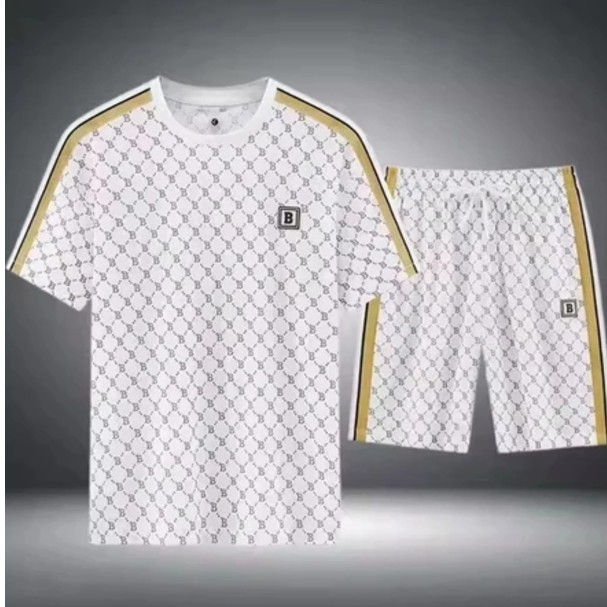 ผู้ชายฤดูร้อนสไตล์ใหม่ระดับไฮเอนด์หลวมทุกการแข่งขันชุดลําลอง