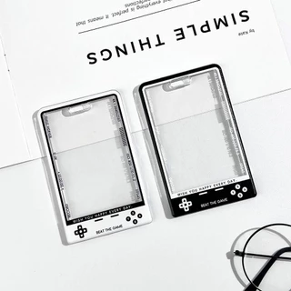 Uumir 1 ชิ้นนักเรียนการ์ดป้องกัน,จอแสดงผลโปร่งใสผู้ถือบัตร,Kpop พร้อม String แฟชั่นเกาหลี Photocard Holder สําหรับเด็ก Idol
