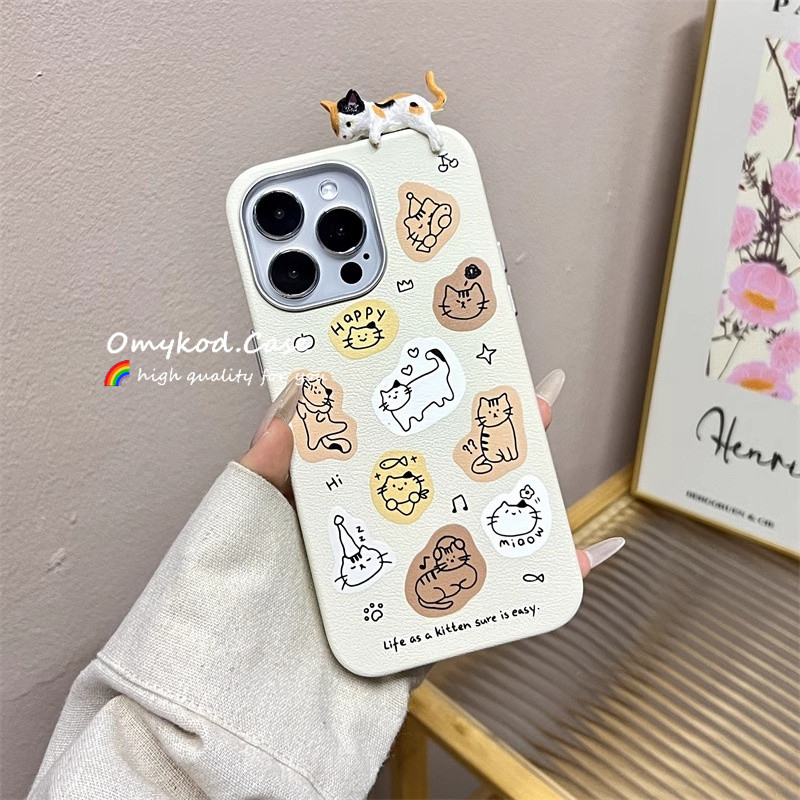 SAMSUNG 3dตุ๊กตาสําหรับsamsung A11 A12 A13 A14 A15 A22 A32 A52 A72 A23 A33 A53 A73 A24 A34 A54 A30 เคสโทรศัพท์INSเกาหลีน่ารักKittyการ์ตูนAnti Dropกันกระแทกปกอ่อน