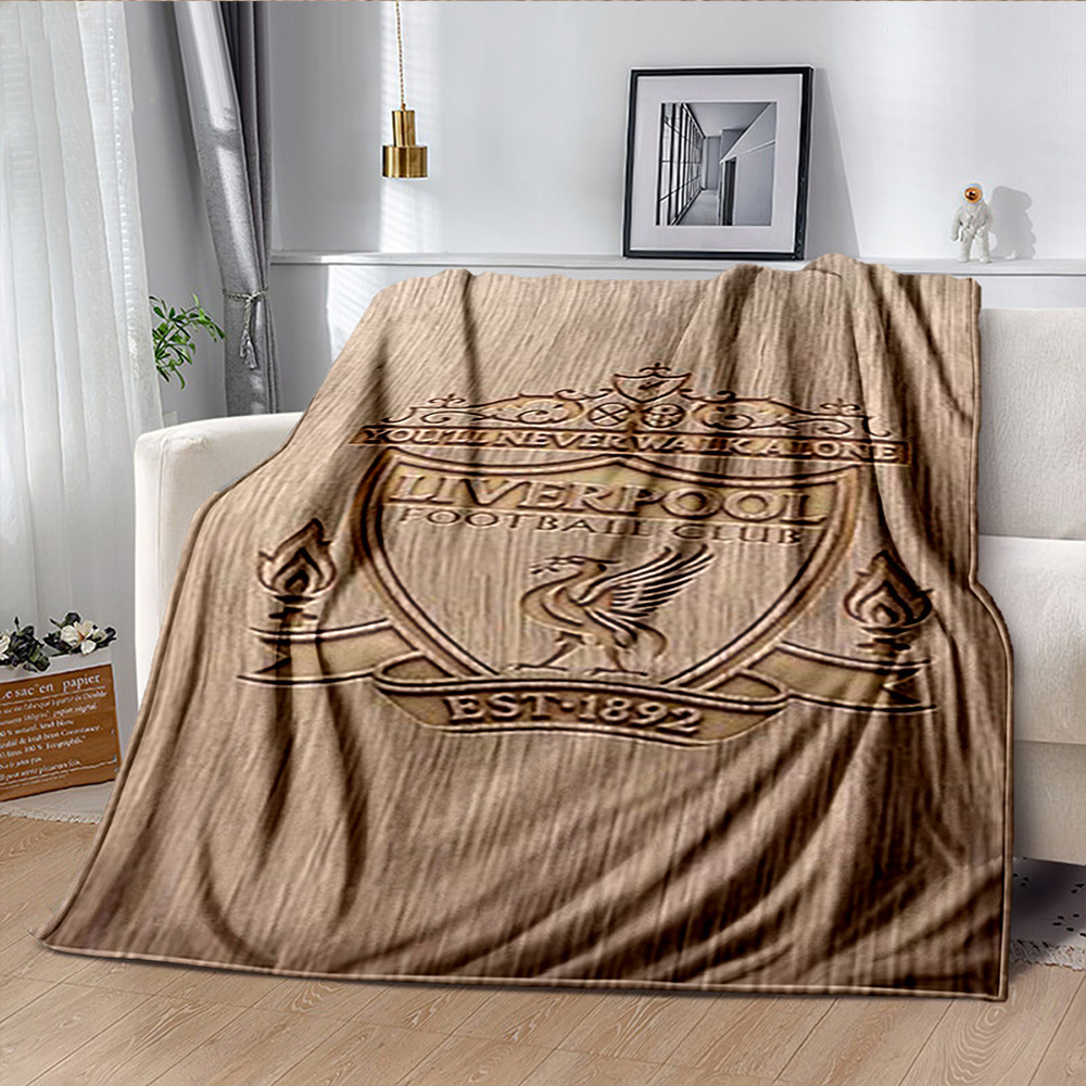 ผ้าห่มลิเวอร์พูล 3 มิติ ผ้าห่มขนแกะพร้อมตราฟุตบอลผ้าห่มเดินทางที่อบอุ่นนุ่มของขวัญสําหรับผู้ชายวัยรุ่นชาย - รูปที่ 7