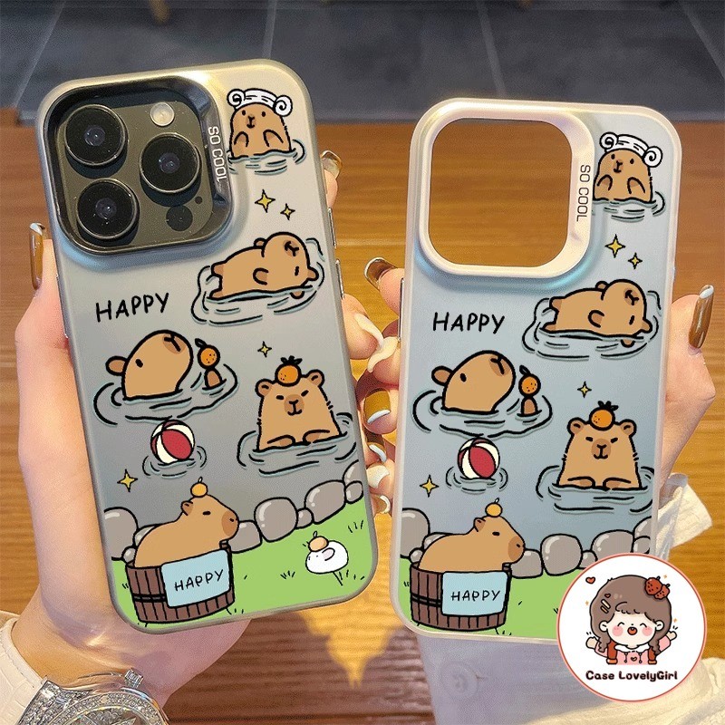 ส่งจากไทย Ins น่ารัก Capybara เคส OPPO A57 A58 A18 A38 A98 A78 A77s A17 A16 A15 A5s A54 A55 A5 A9 A12 A95 A94 A74 A9